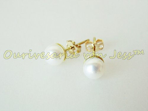 Brinco 18k Pérolas