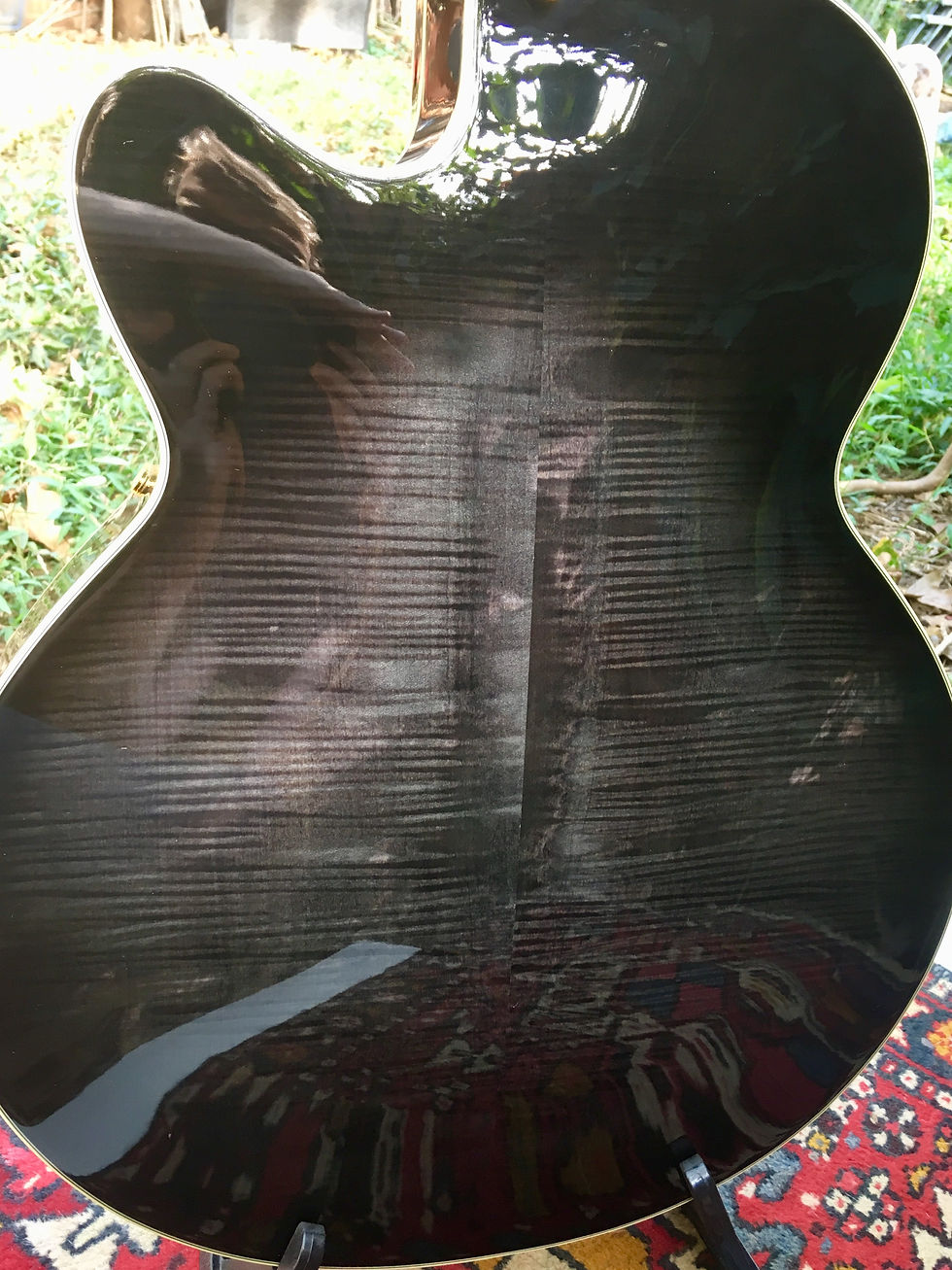 Thumbnail: SOLD - 1999 Vestax D'Angelico NYL-2 Transparent Black - AAA Flame Back 