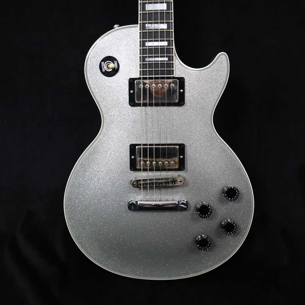 Thumbnail: SOLD - 2010 Gibson Les Paul Custom - Silver Sparkle - Near Mint - Case Candy