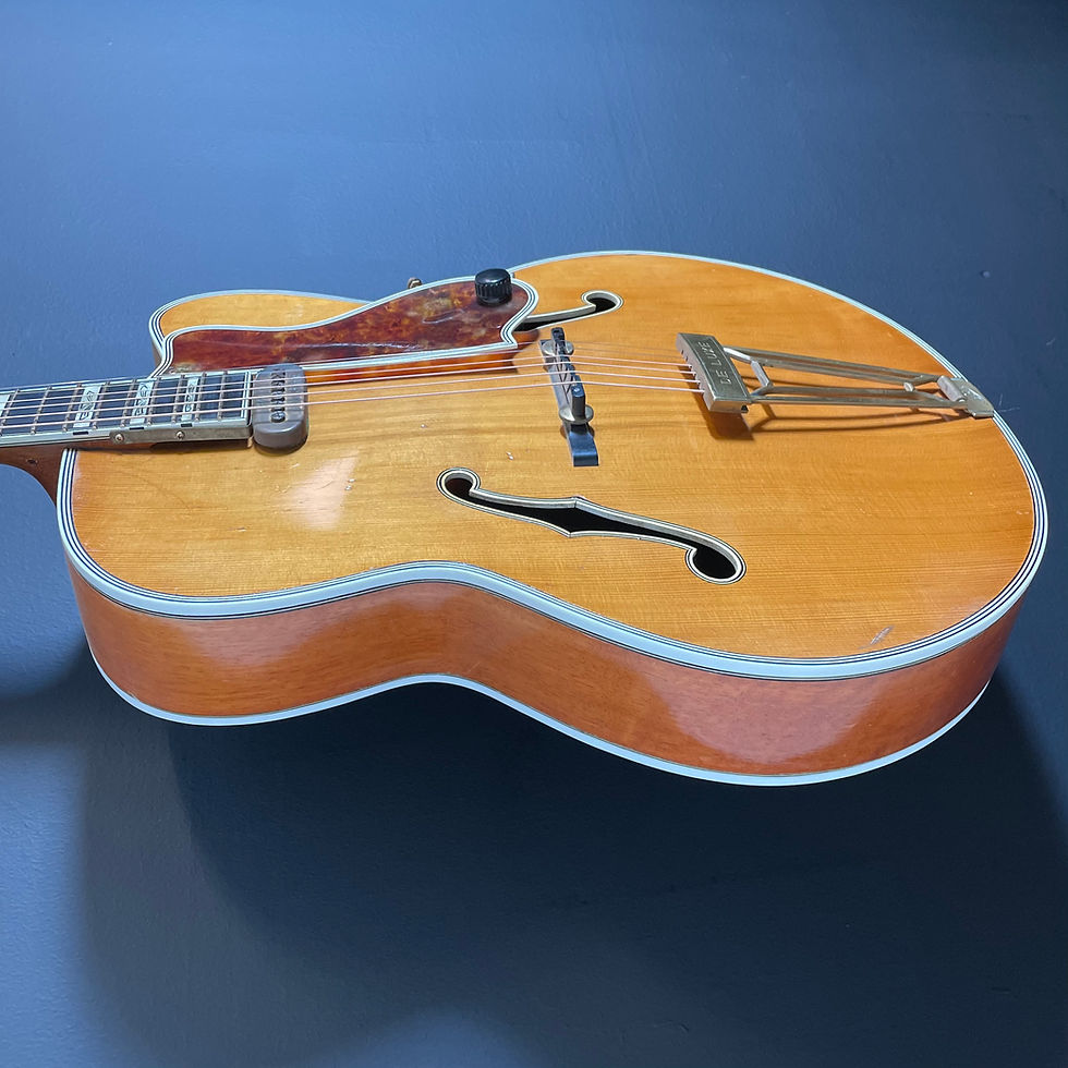 Thumbnail: SOLD - 1952 Levin Model 1 DeLuxe with Kjell Mikrofonen Pickup