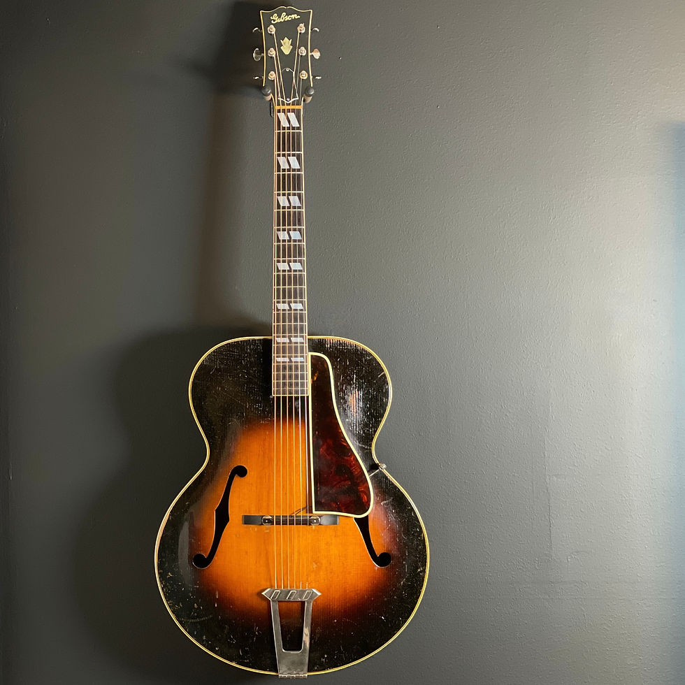 Thumbnail: SOLD - 1946 Gibson L-7 - Sunburst - Piezo Bridge