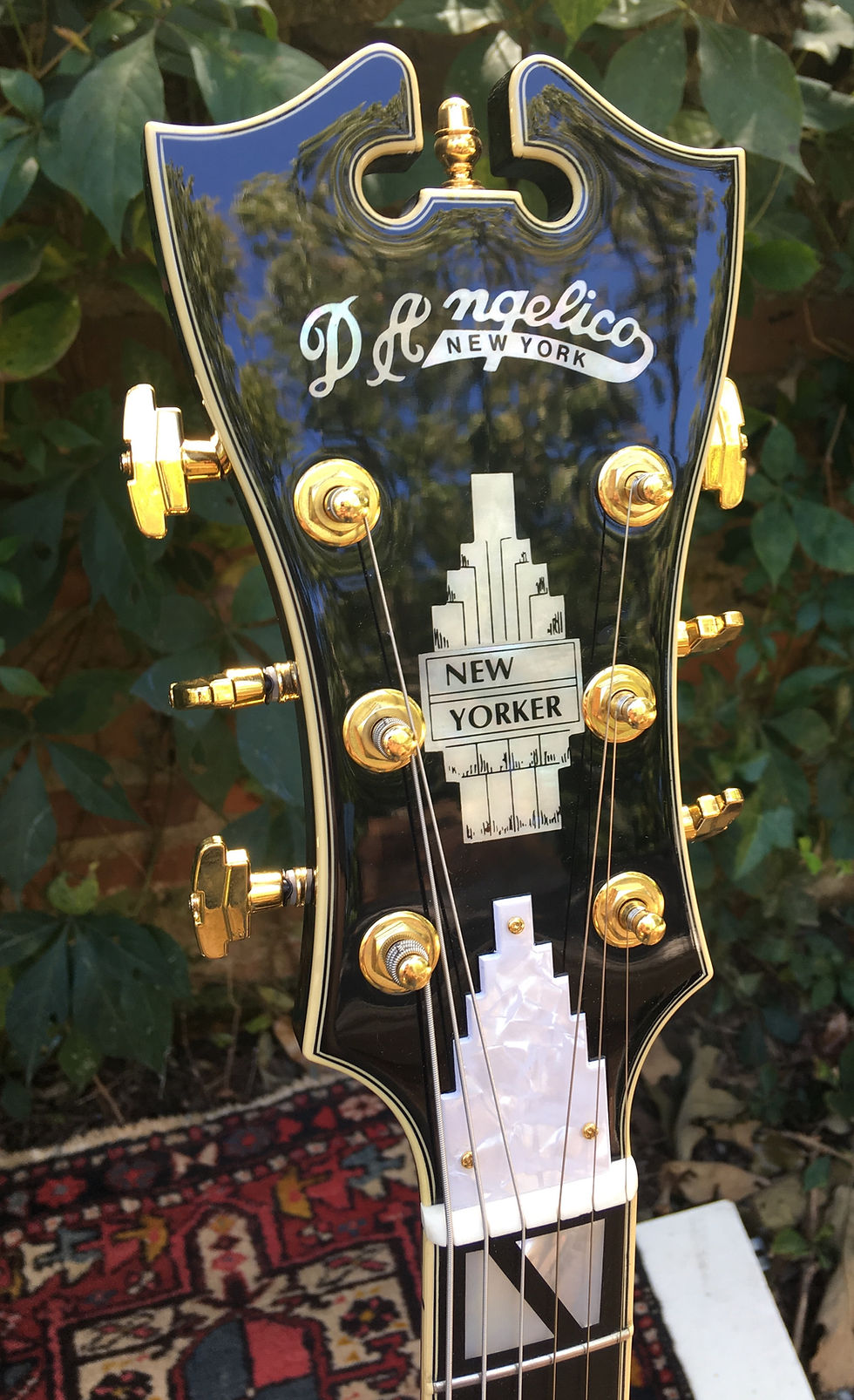 Thumbnail: SOLD - 1999 Vestax D'Angelico NYL-2 Transparent Black - AAA Flame Back 