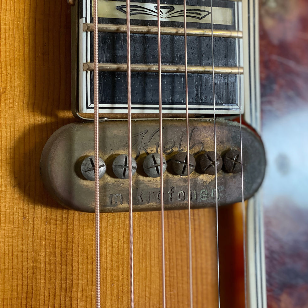 Thumbnail: SOLD - 1952 Levin Model 1 DeLuxe with Kjell Mikrofonen Pickup