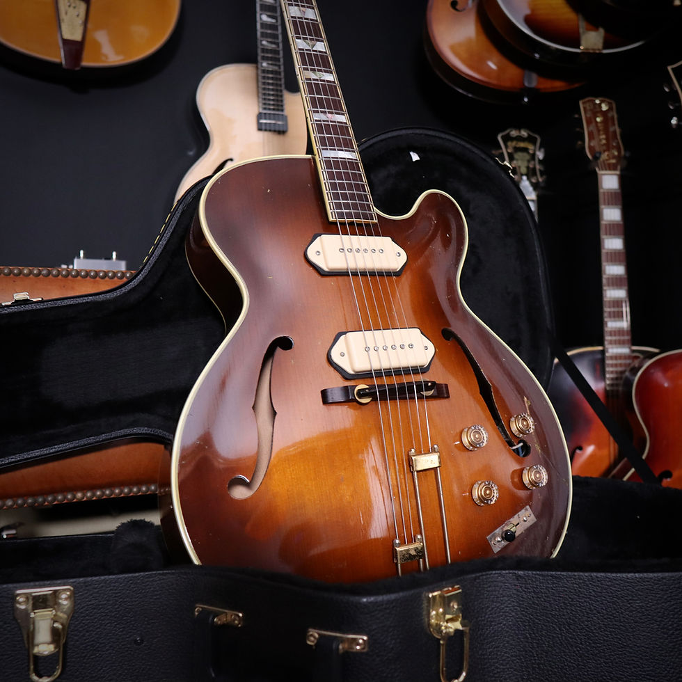 Thumbnail: 1950 Epiphone Zephyr Deluxe Regent - Lollar P90s