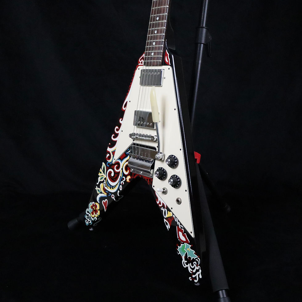 Thumbnail: SOLD  - 2006 Gibson Jimi Hendrix Psychedelic Flying V