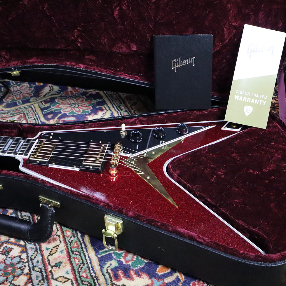 Thumbnail: SOLD - 2021 Gibson Custom Flying V Custom - One Off Red Sparkle
