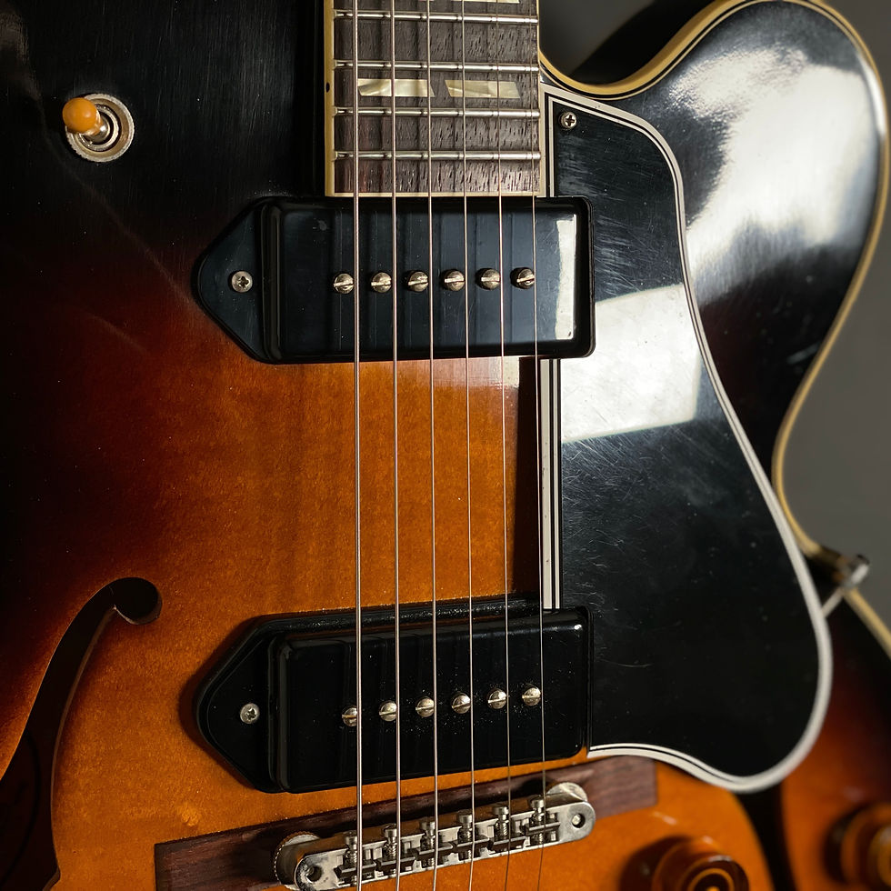 Thumbnail: SOLD - 2018 Gibson Memphis ES-275 P-90 Limited Edition - Dark Burst