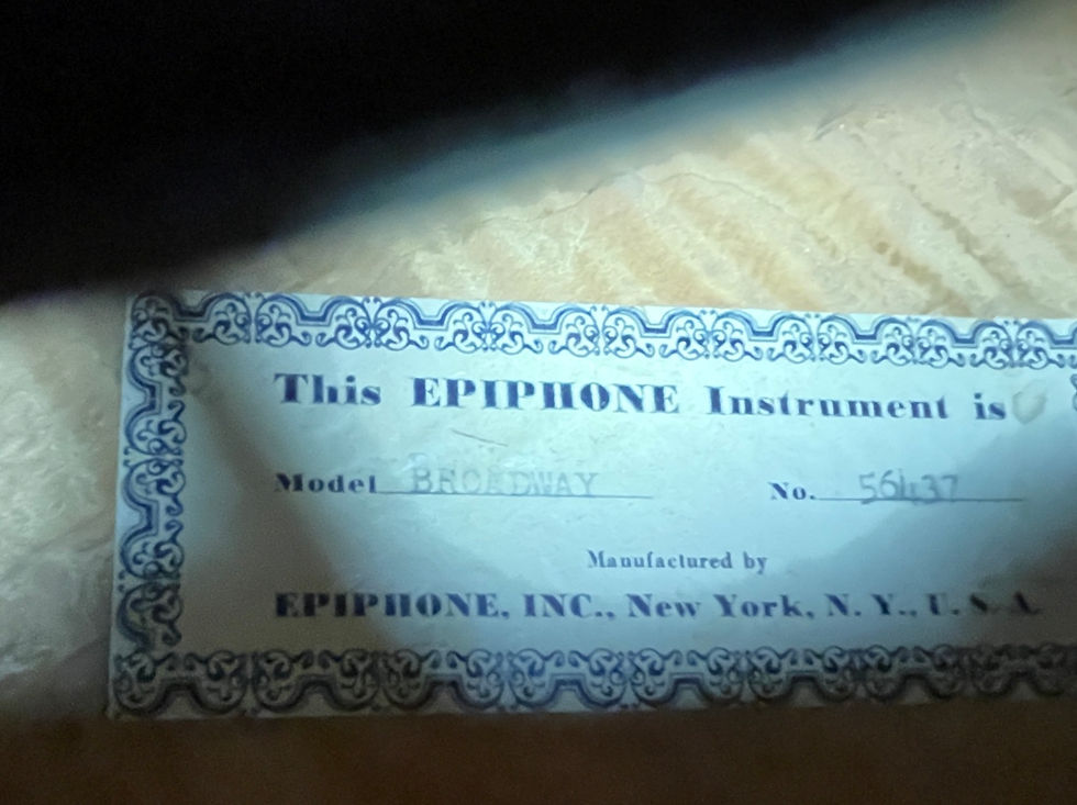 Thumbnail: SOLD - 1947 Epiphone Broadway