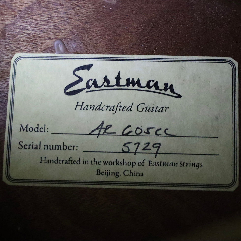 Thumbnail: SOLD - 2010 Eastman AR-605 CC - Acoustic Archtop with Floating Charlie Christian