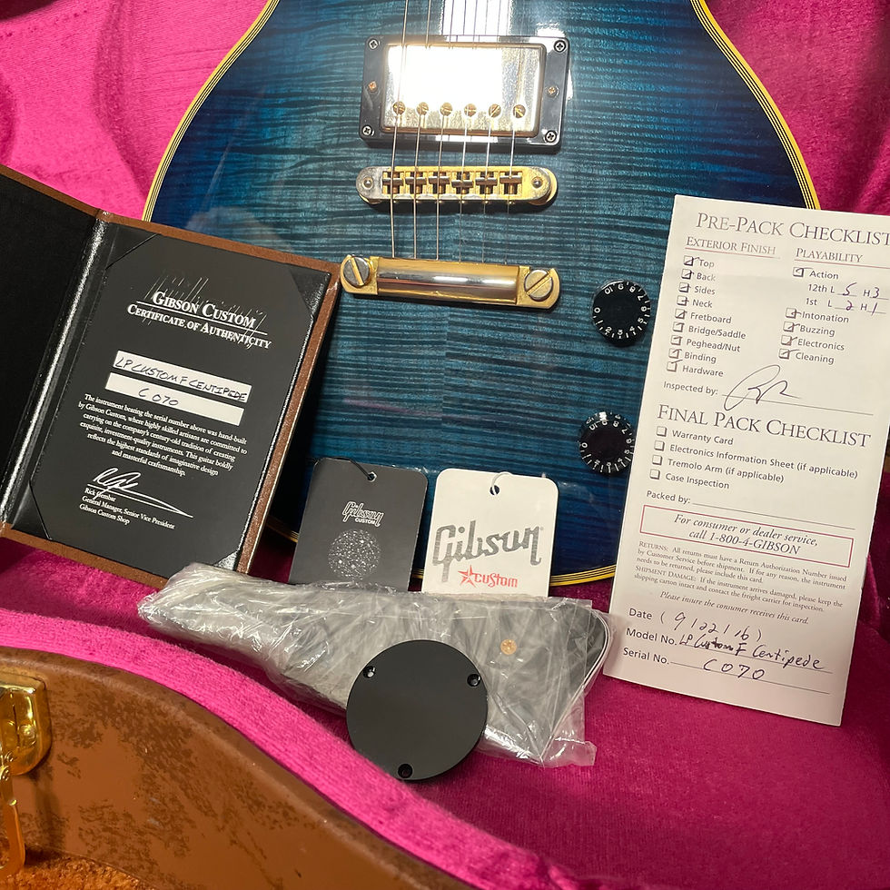 Thumbnail: SOLD - 2016 Gibson Les Paul Custom Centipede Burst - all case candy and more
