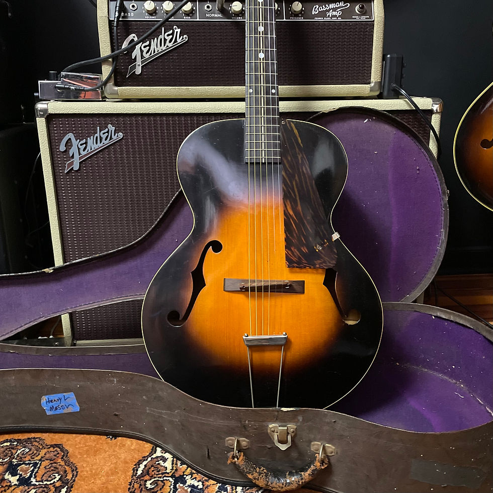 Thumbnail: SOLD -1936 Henry L Mason CW-4 16-inch X-braced Acoustic Archtop - Made by Gibson