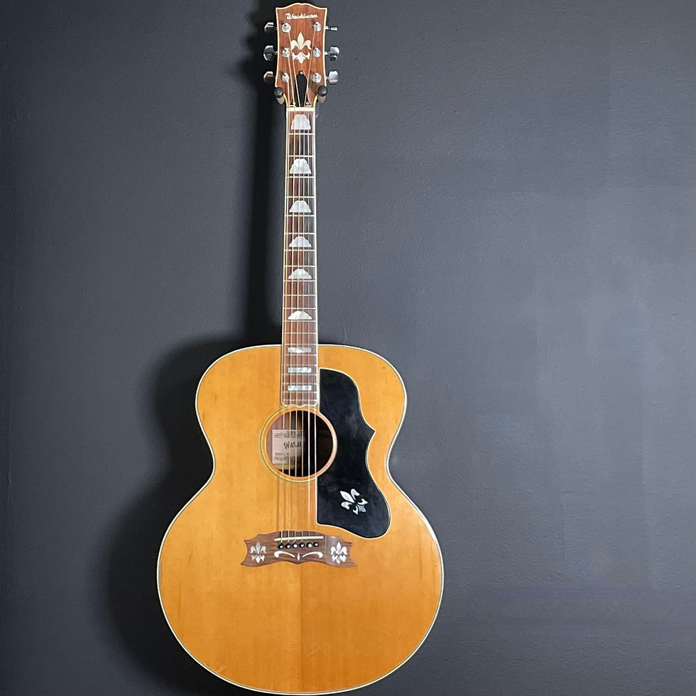 Thumbnail: SOLD - 1970s Washburn W-400 Jumbo Acoustic Guitar