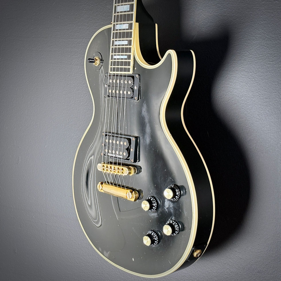 Thumbnail: SOLD  - 2001 Gibson Les Paul Custom - Ebony - 9.1 pounds