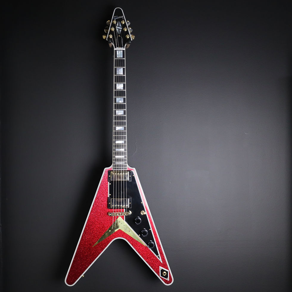 Thumbnail: SOLD - 2021 Gibson Custom Flying V Custom - One Off Red Sparkle