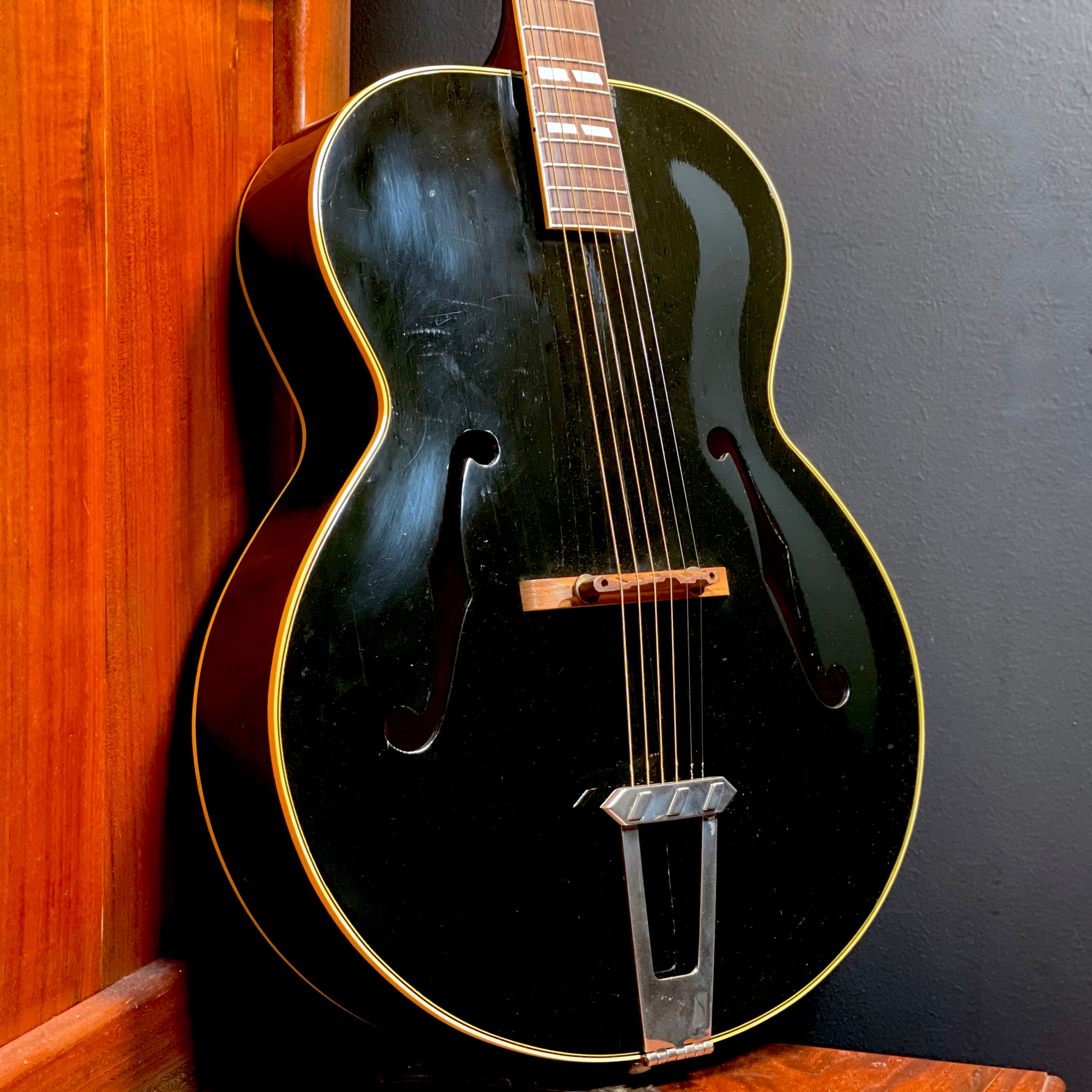 SOLD - 1948 Gibson L-7 with Factory Black (Ebony) Finish - OHSC
