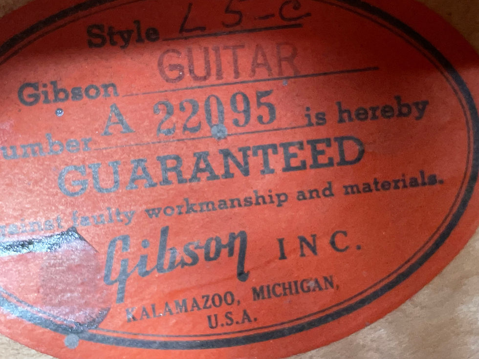 Thumbnail: SOLD - 1956 Gibson L-5C Acoustic Archtop - Exceptional punch and tone