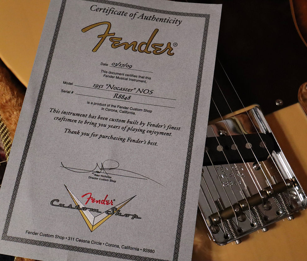 Thumbnail: SOLD - 2009 Fender Custom Shop '51 Nocaster NOS Telecaster - Mint Condition