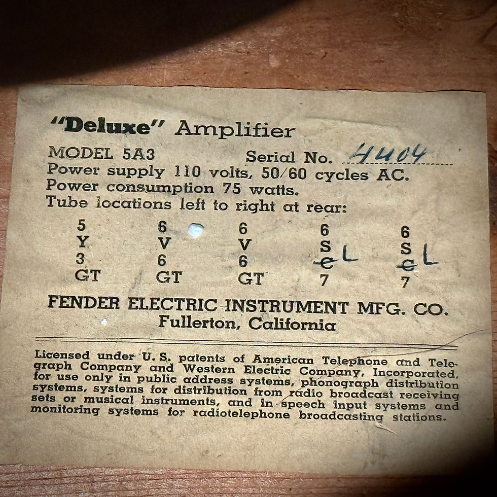 Thumbnail: SOLD - 1951 Fender Deluxe 5A3 Combo Amp