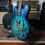 Thumbnail: SOLD - 2018 Gibson Memphis ES-330 Satin - Aquamarine - Factory Humbuckers 