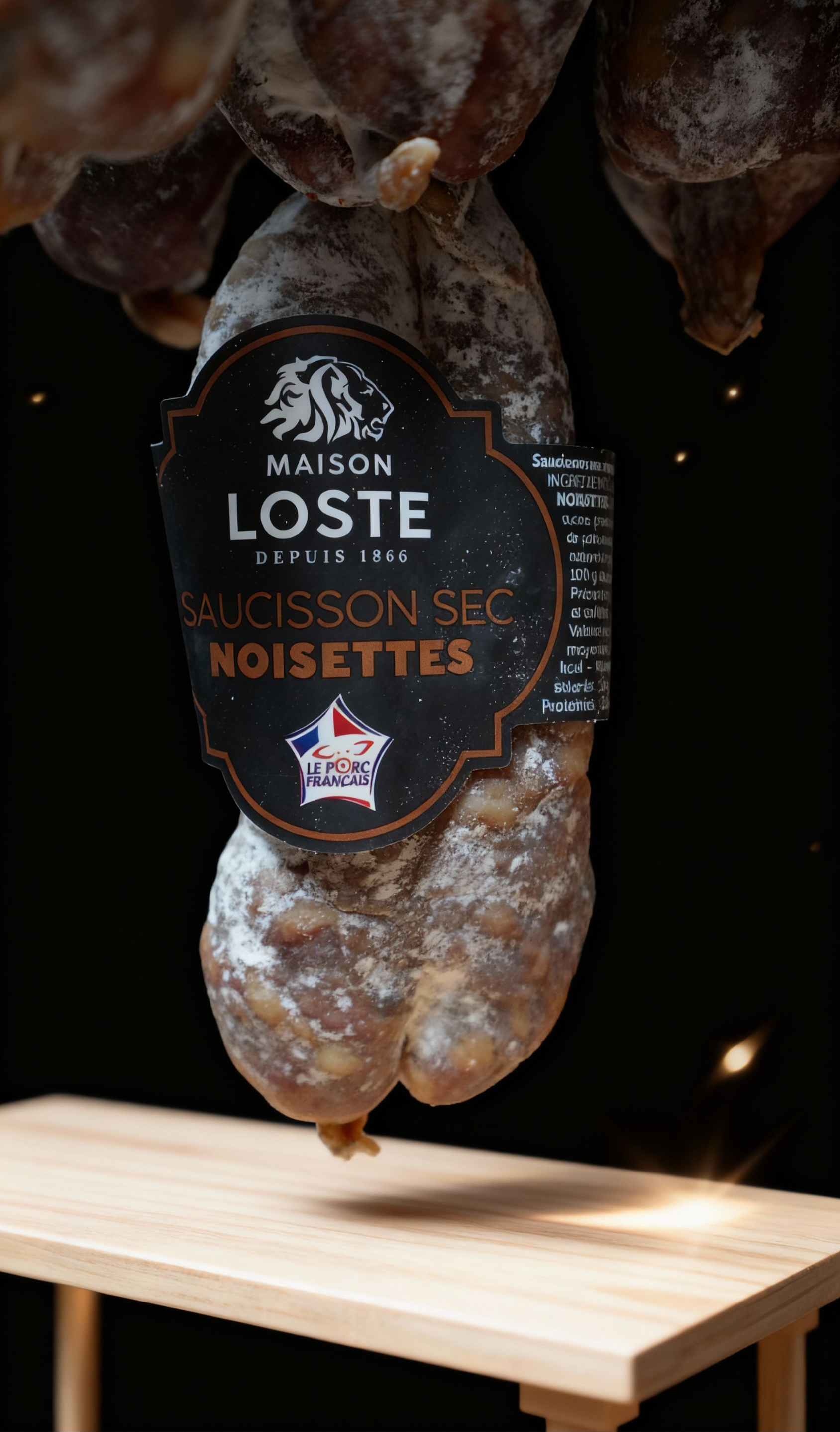 SAUCISSON AUX NOISETTES