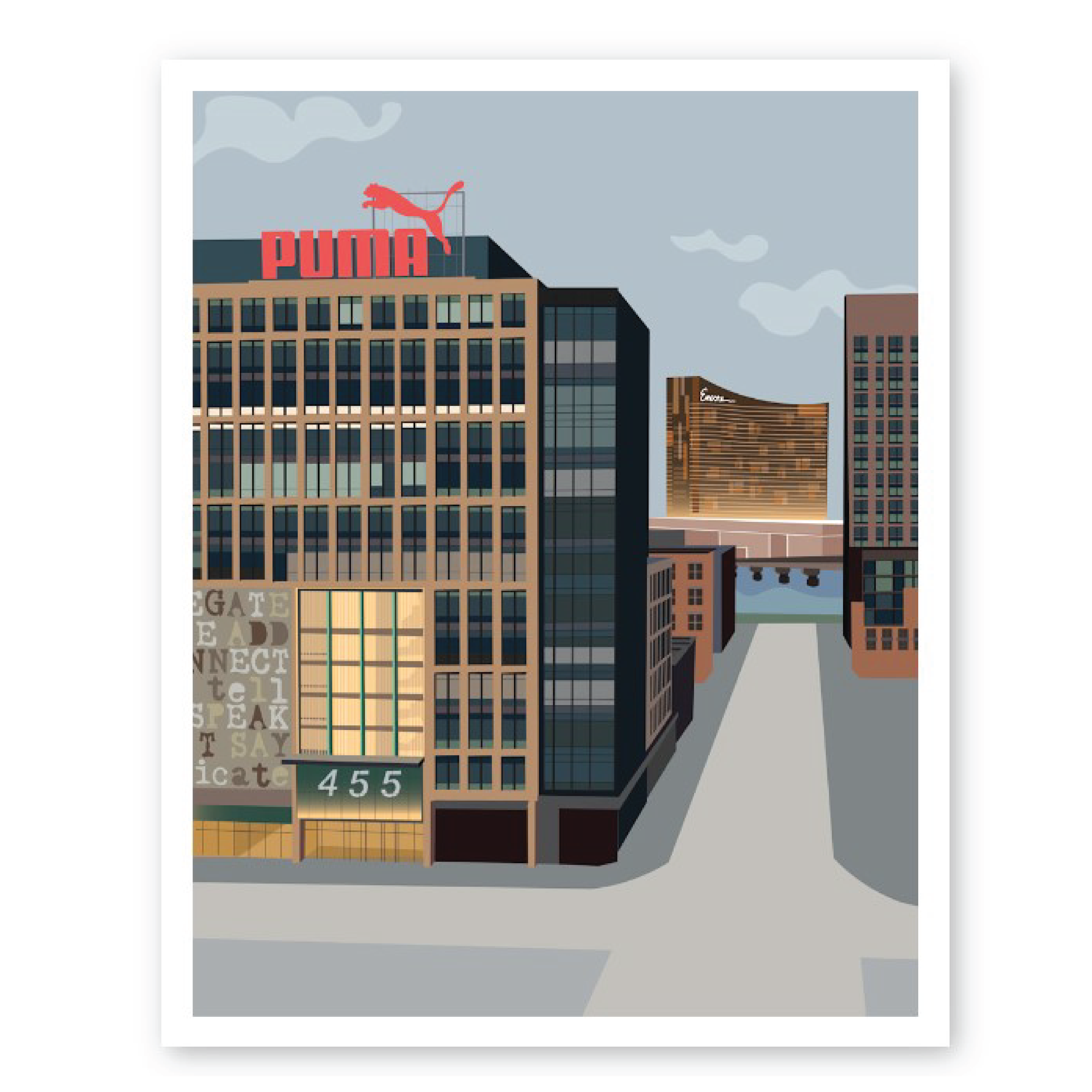 Somerville Buildings - 11" x 14" Print