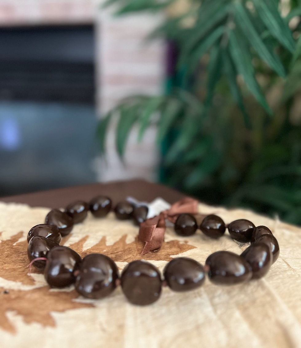 Miniatura: Kukui  Nut Choker - Black/Brown 