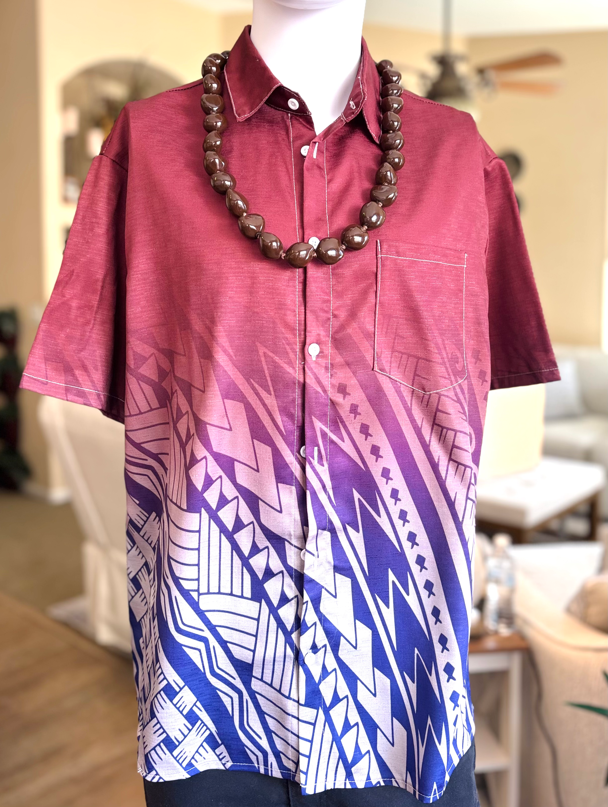 Laumua Tribal Men’s Dress Shirt