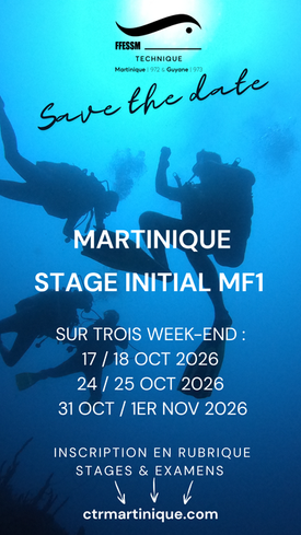 Stage initial MF1 Martinique - Octobre/Novembre 2026