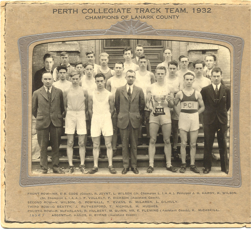 PCI Track Team, 1932 Lanark County Champions