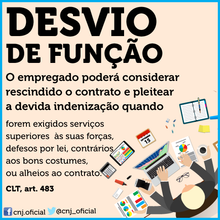 DESVIO DE FUNÇÃO, O QUE POSSO FAZER?