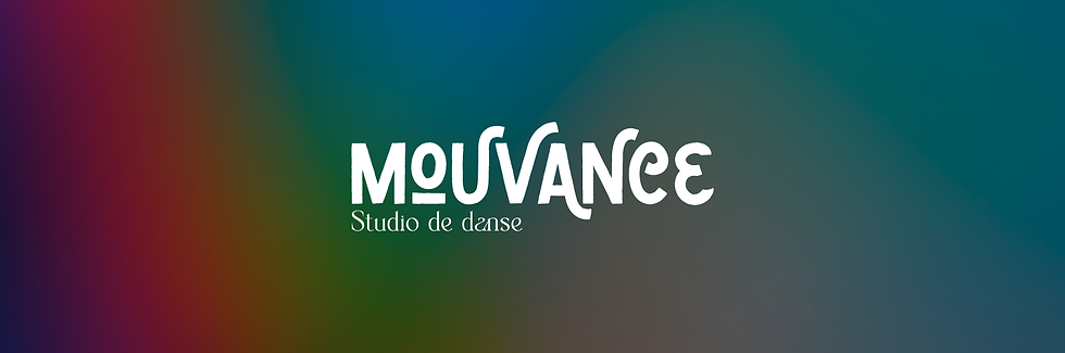 Logo Mouvance Studio, institut de beauté, identité terracotta et sable, une ligne ondulée comme trace dans l'espace.