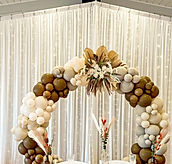 Outdoor LED wedding fairy lights, 120 m with 1200 warm white bulbs, creating a romantic, ambient glow for weddings, backdrops, ceilings, and outdoor event spaces.