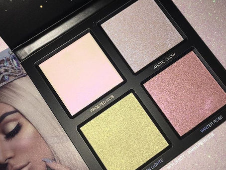 Huda Beauty Winter Solstice Highlighter Palette Review + Swatches