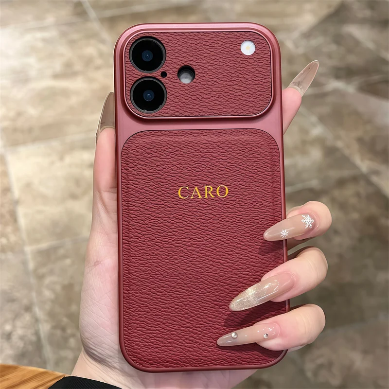 Thumbnail: Hand holding red smartphone case with CARO