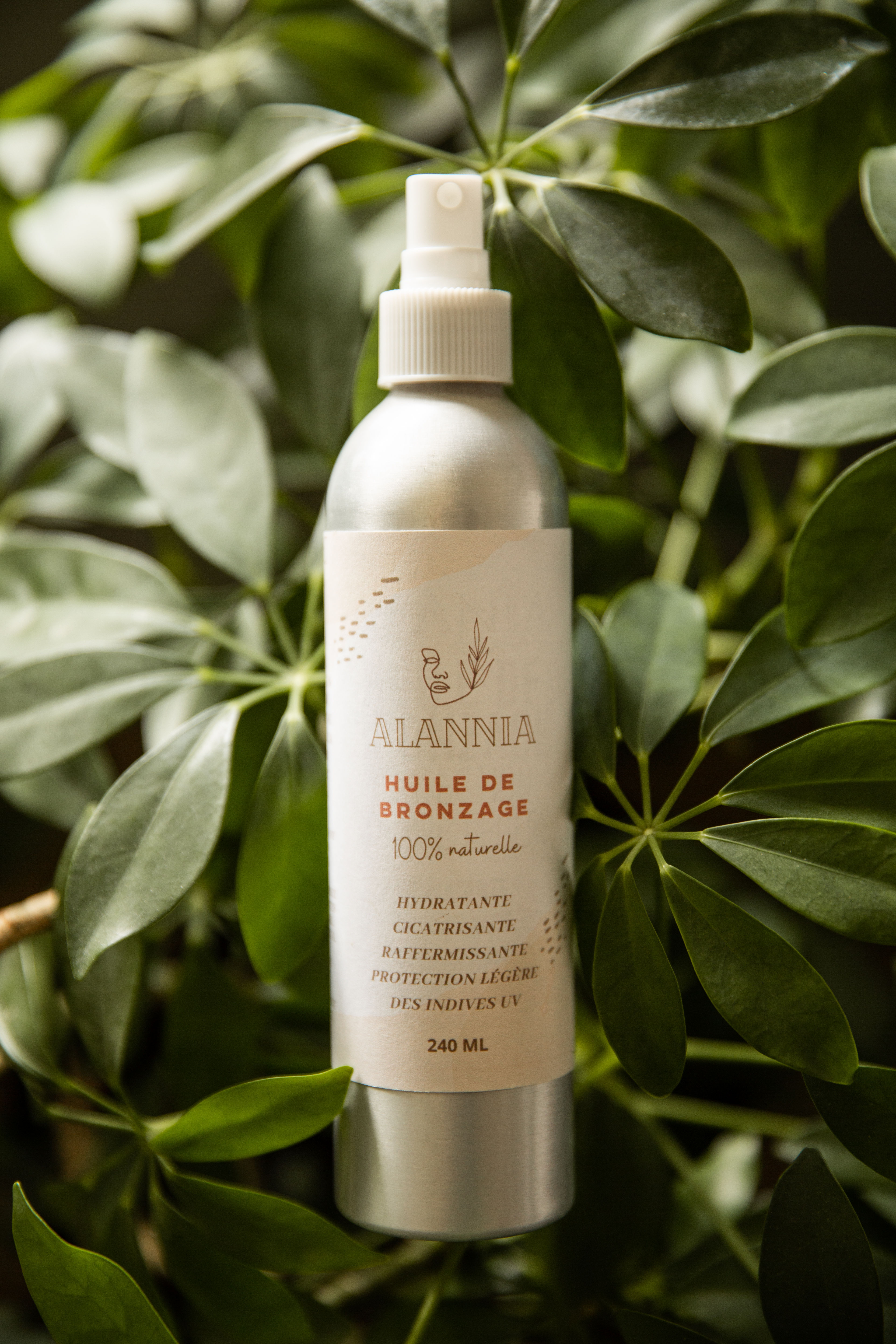 Huile à bronzage