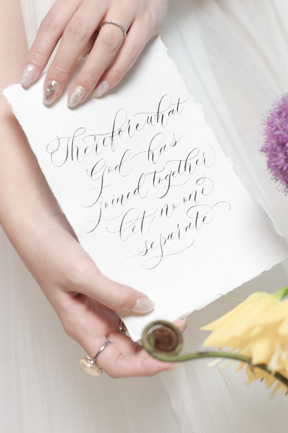Wedding custom calligraphy