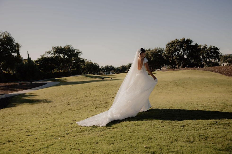 fotógrafo de bodas en San Roque Club Cádiz al aire libre