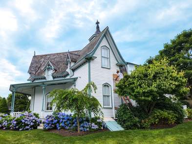 Exterior painting for residential and commercial customers on Cape Cod.