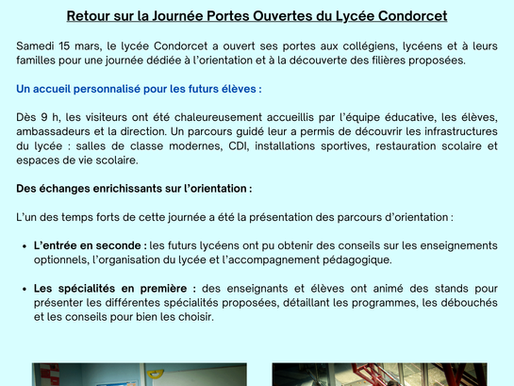 Retour sur la journée portes ouvertes