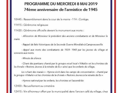 Cérémonie du 8 Mai