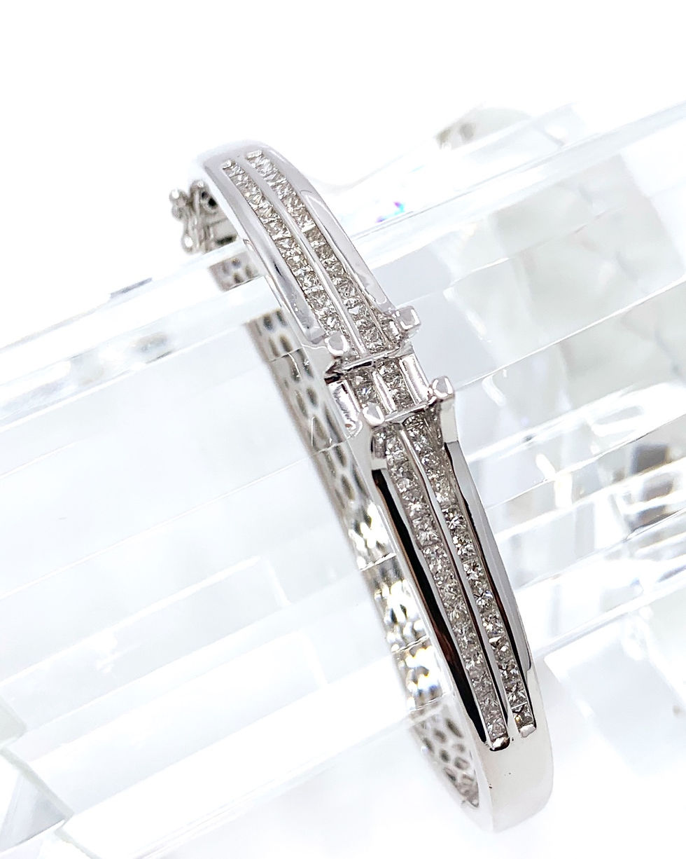 Thumbnail: Diamond Semi-Set Princess Bangle 