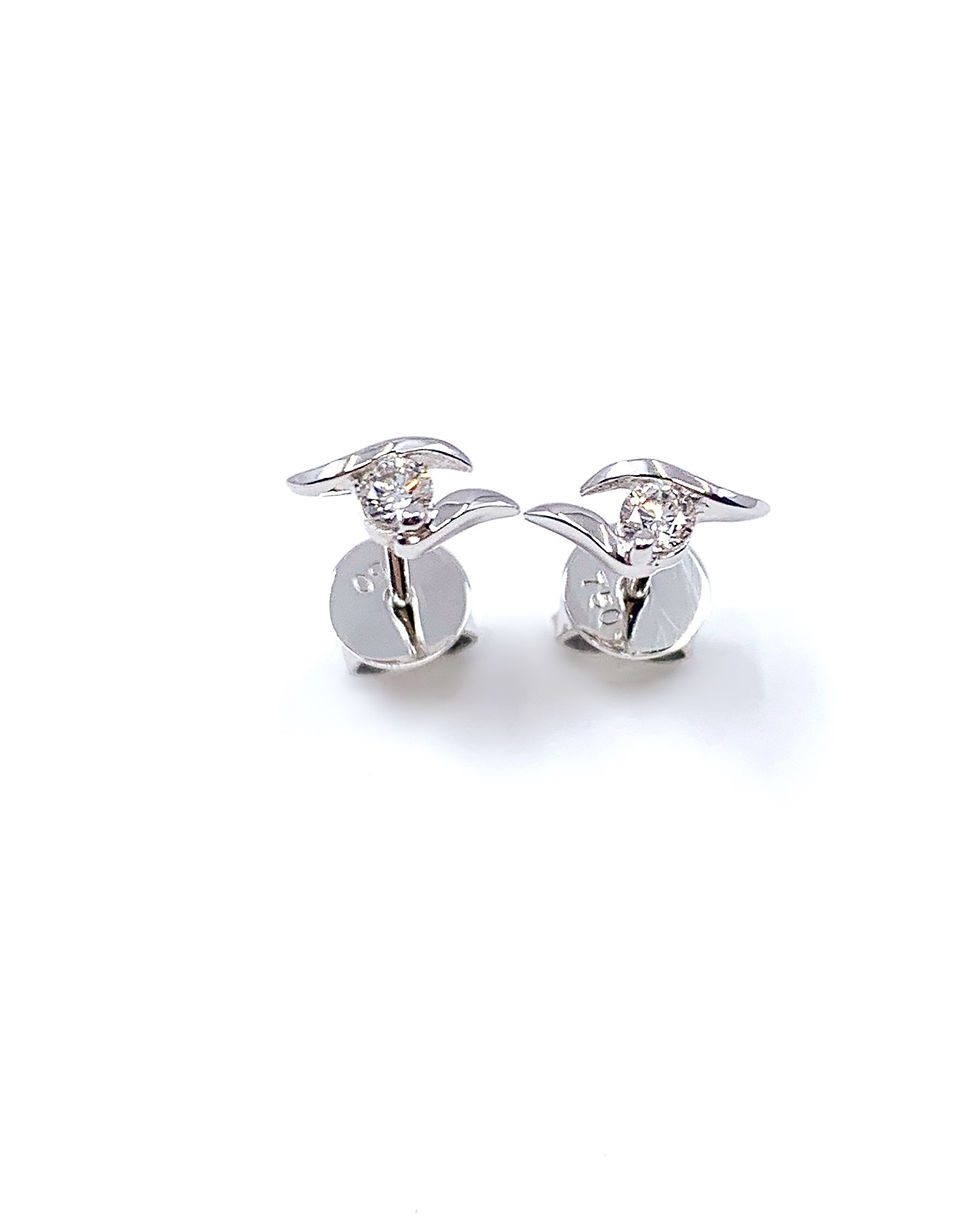 Diamond Bypass Studs Earrings