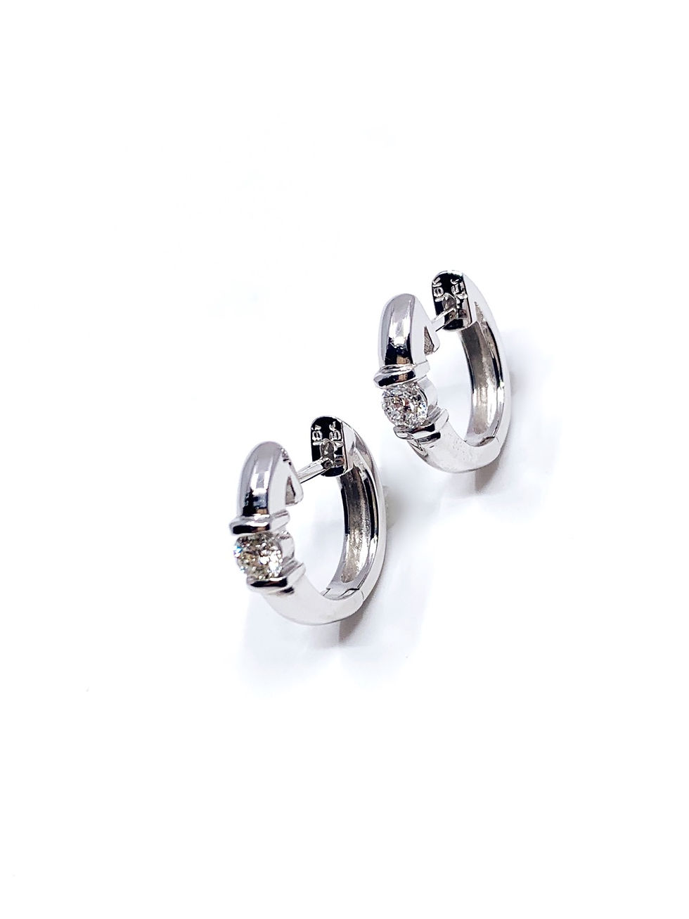 Diamond Small Huggie Earrings