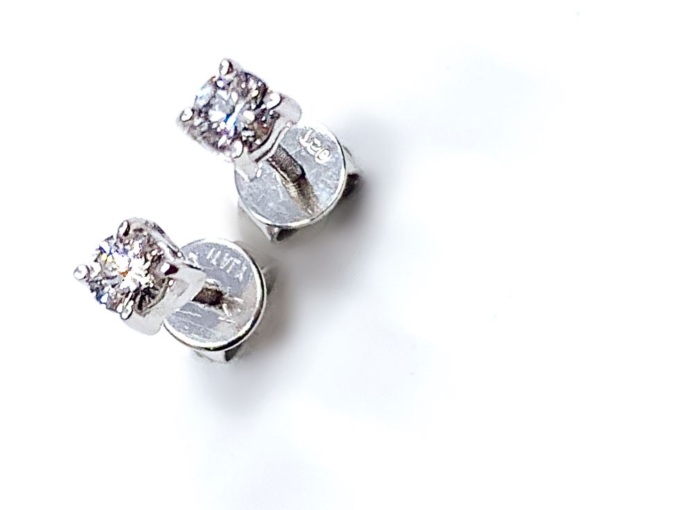 Thumbnail: Diamond solitaire Studs Earrings 