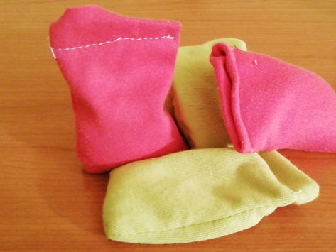 Fem de balances amb bosses de tela