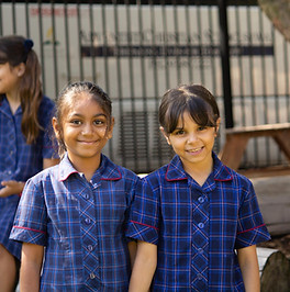 Happy students