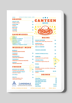 Canteen Menu