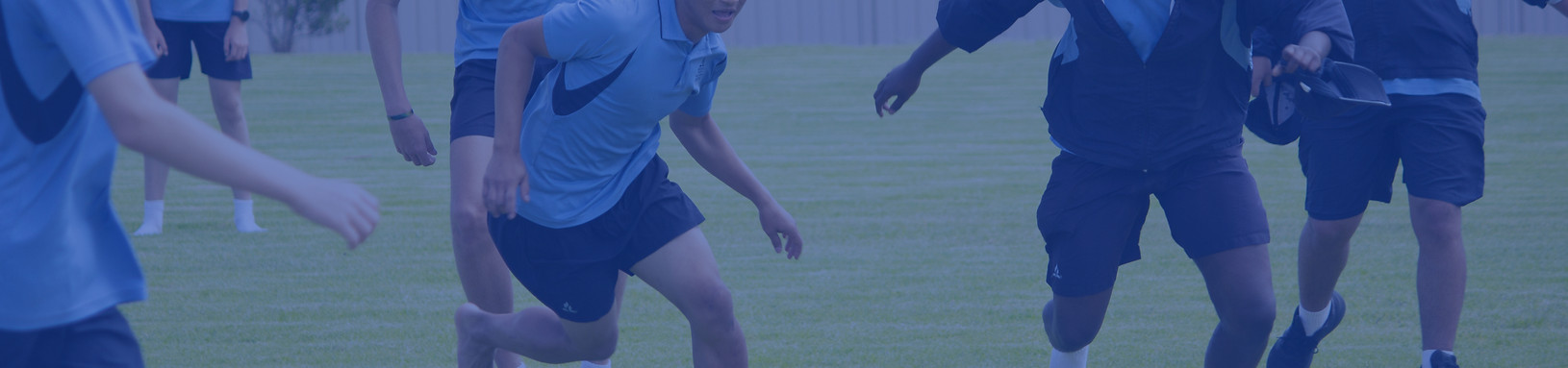 Students playing sport