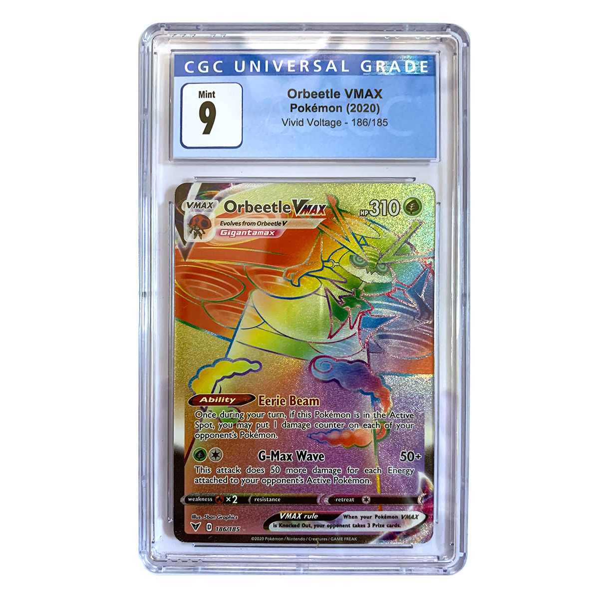 Pokémon 2020 Orbeetle VMAX 186/185 -- (CGC 9)