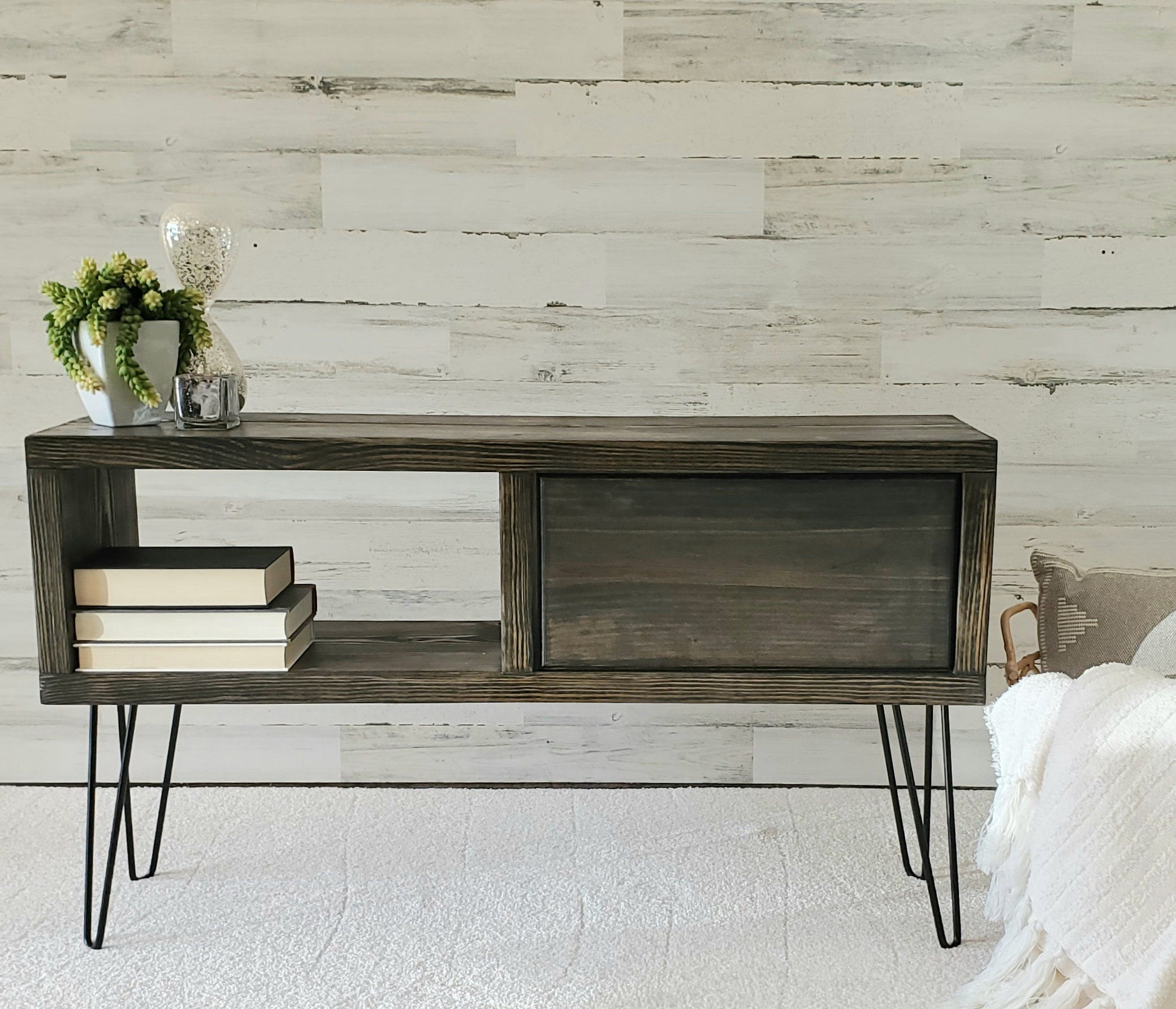 TV Stand with Hairpin Legs with Door